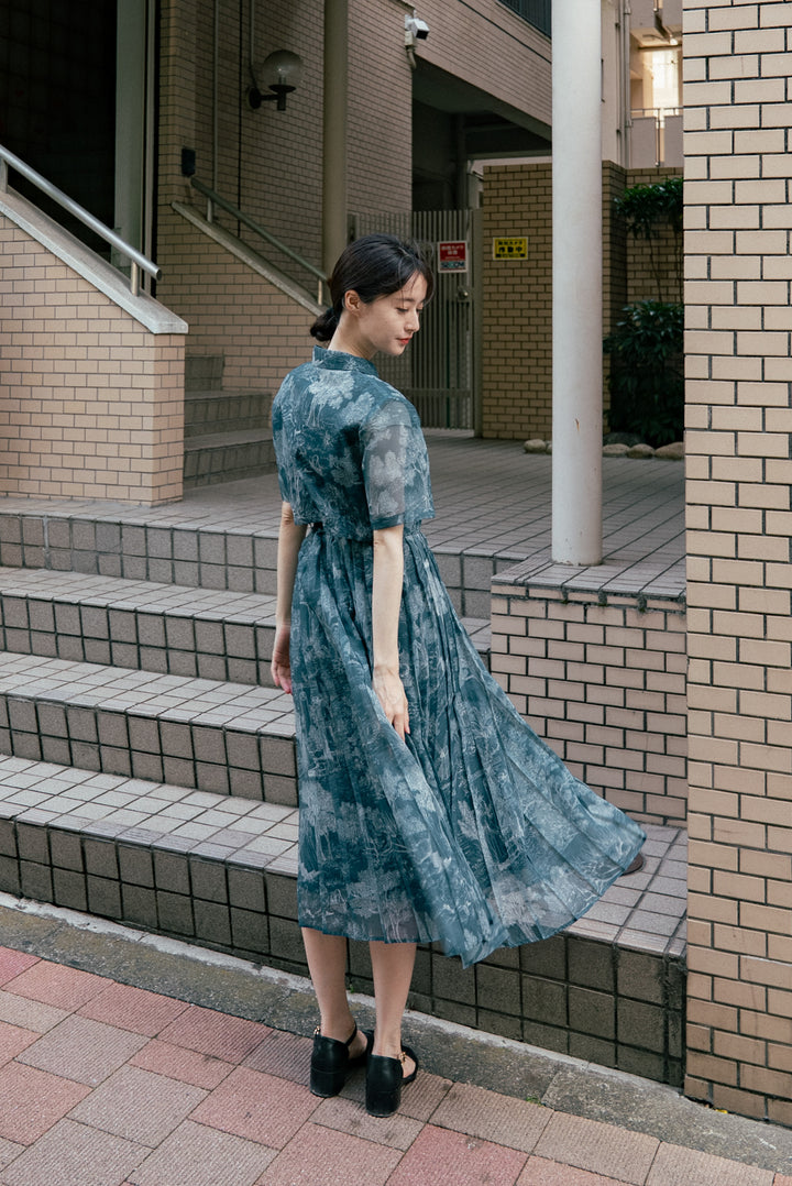 《これは非売品です。》ハイウエストプリーツスカート-Green