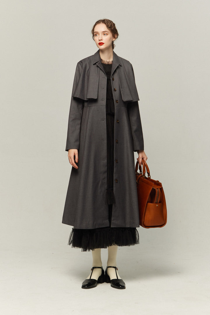 《賞金100万円》インバネスコートドレス-Gray