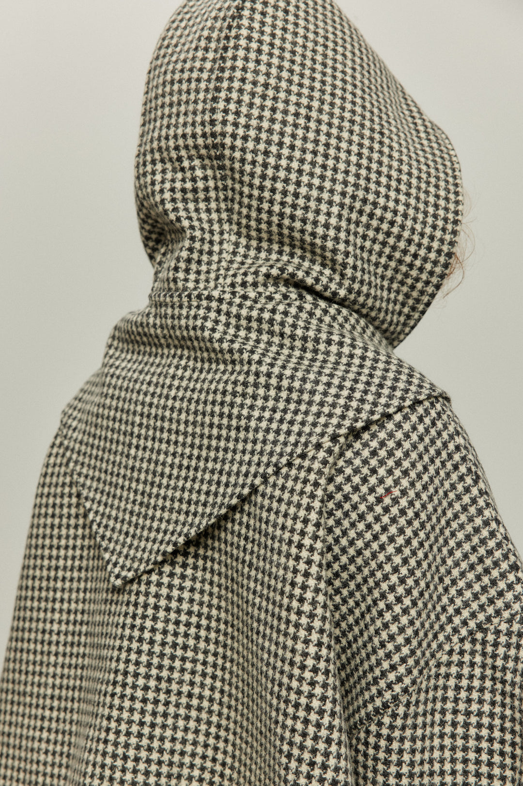 [Broadcasting the British Derby] Mutton sleeve check jacket - Black