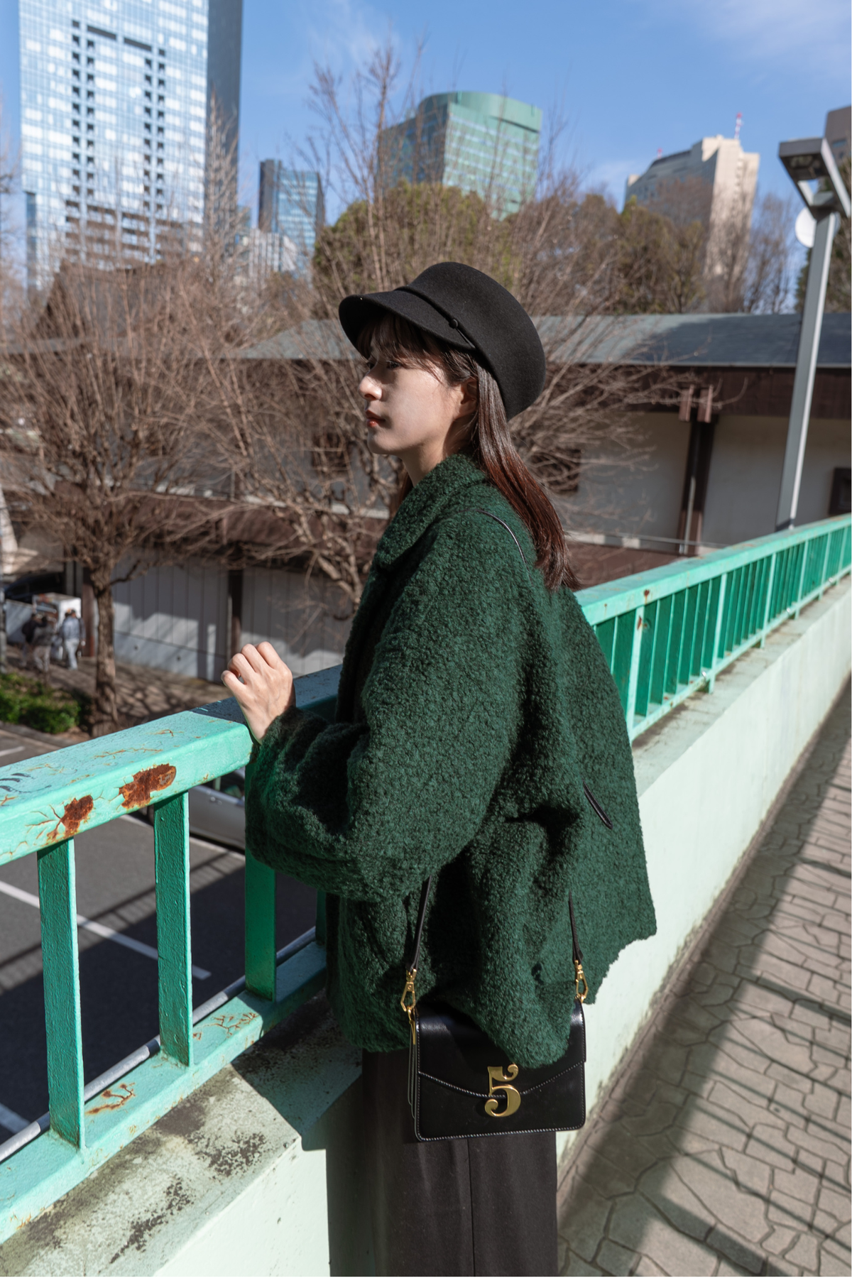 《デザートお願いします》ダブルブレストジャケット-Green