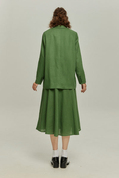 《次のセリフは何ですか？》ダブルブレストジャケット-Green