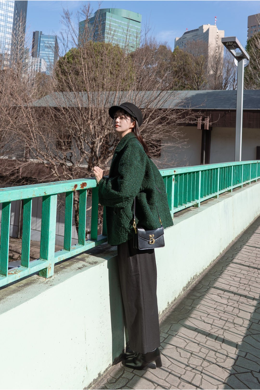 《デザートお願いします》ダブルブレストジャケット-Green