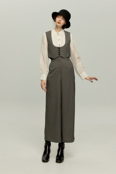 《実はフォアグラ未体験》ハイウエストパンツ-Check