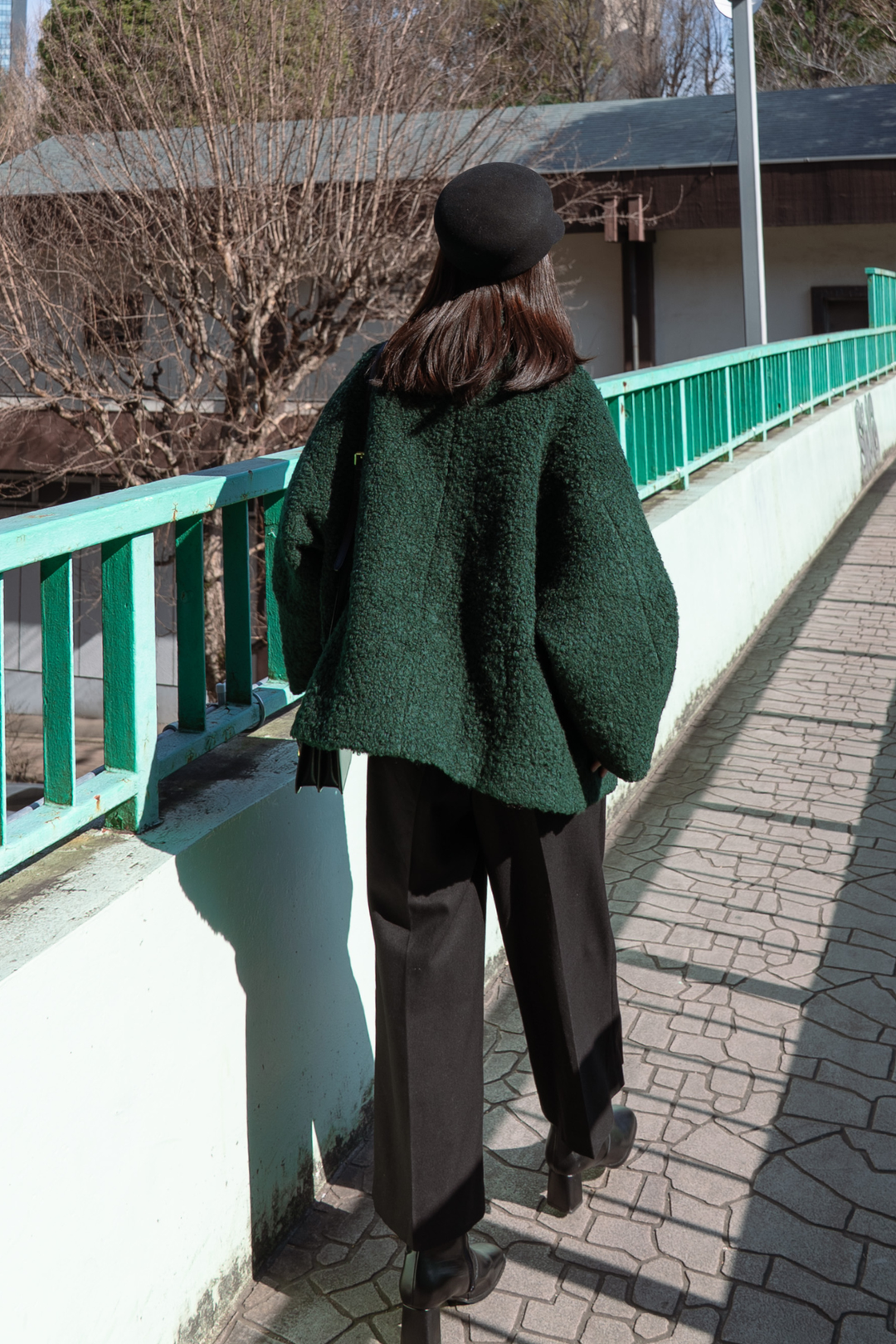 《デザートお願いします》ダブルブレストジャケット-Green