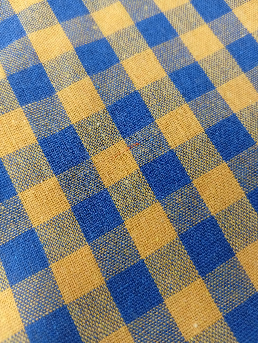 《パン屋から噂話が流れてきた》クロップドチェックジャケット-Yellow