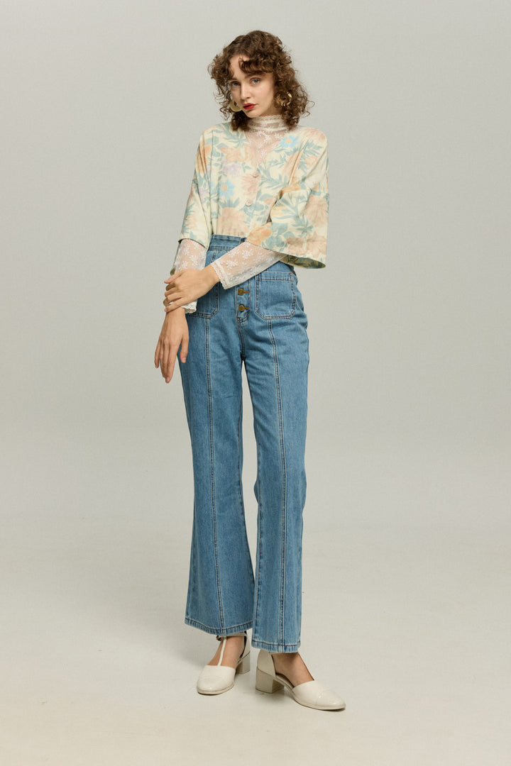 《一緒に花火大会に行かない？》ストレートシルエットハイウエストスカート-Light color