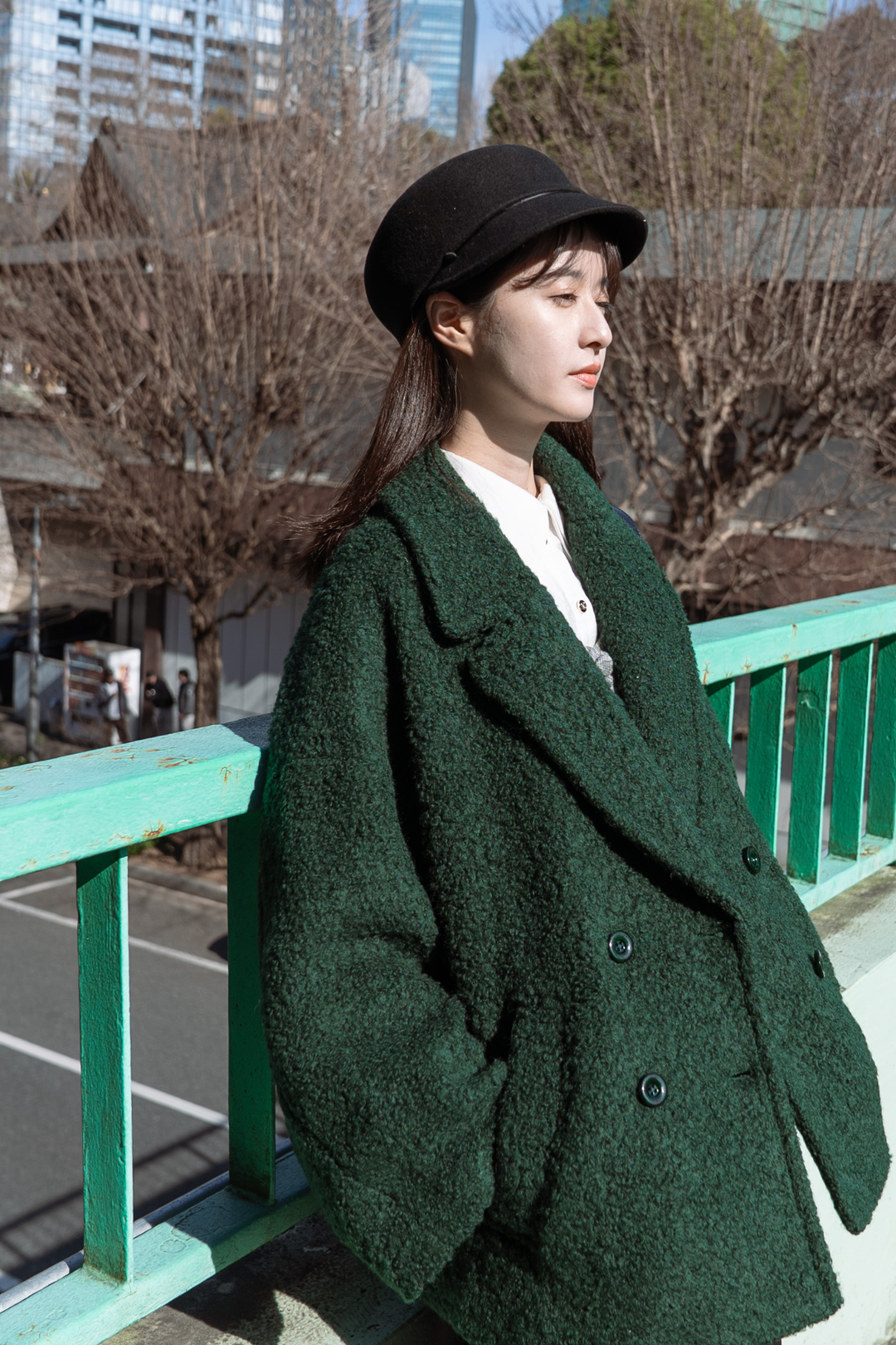 《デザートお願いします》ダブルブレストジャケット-Green