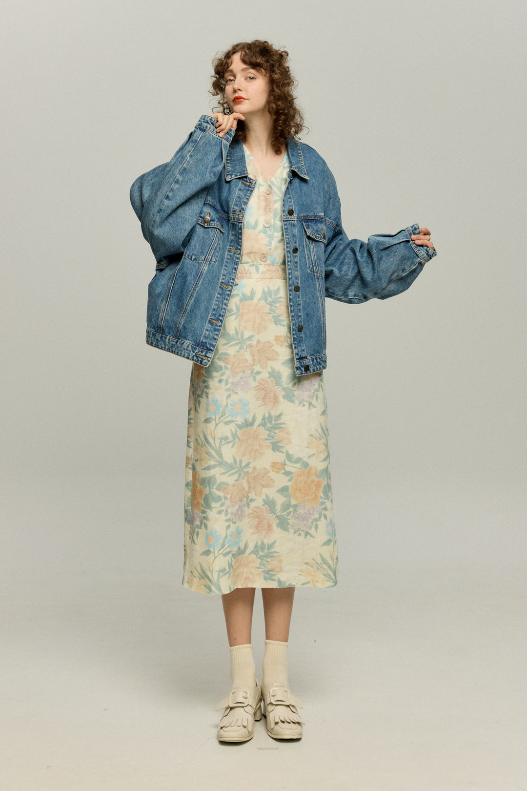 《一緒に花火大会に行かない？》ストレートシルエットハイウエストスカート-Light color