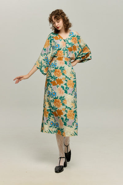 《一緒に花火大会に行かない？》ストレートシルエットハイウエストスカート-Dark color