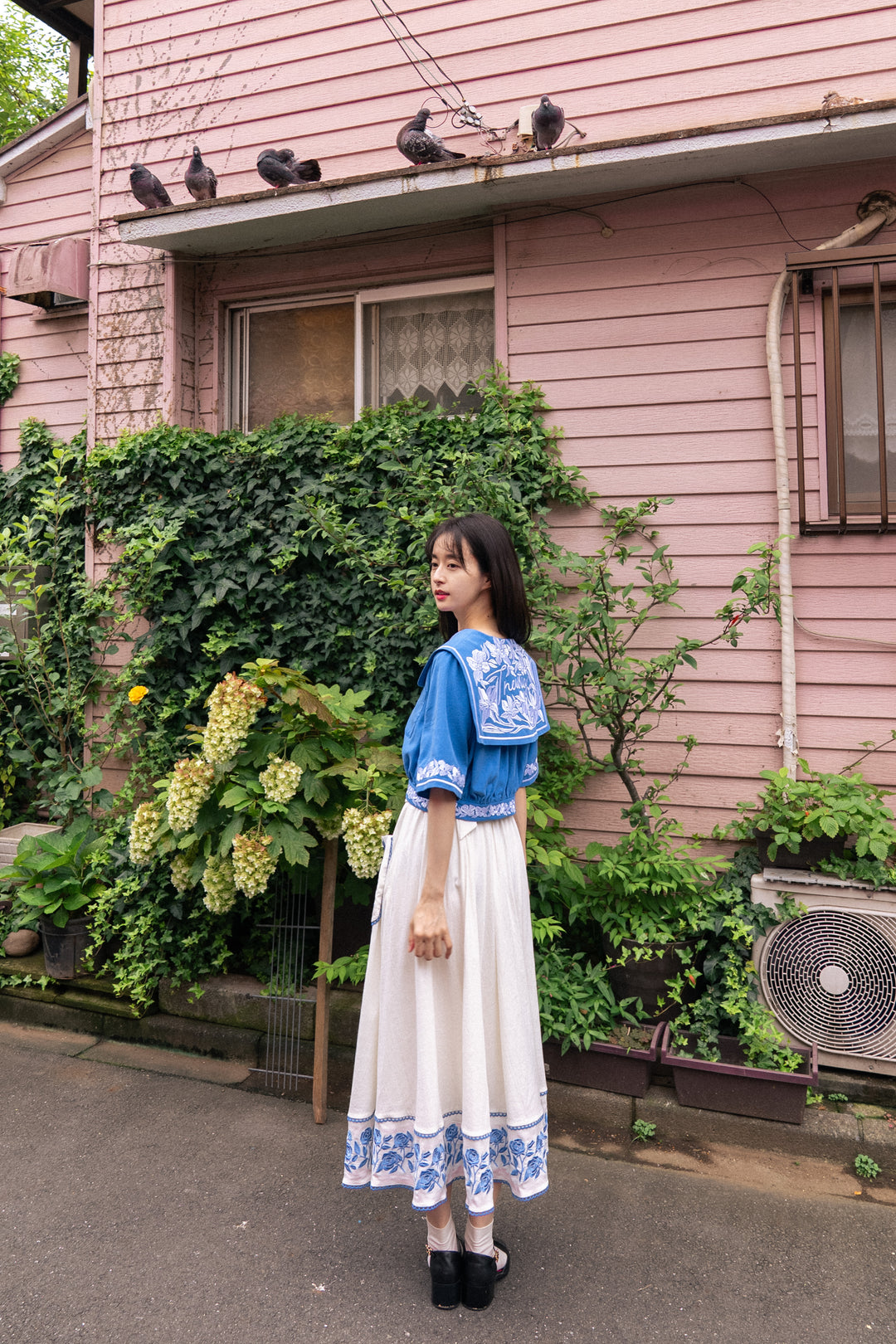 《歯の妖精なんていない》セーラーカラートップス-Blue