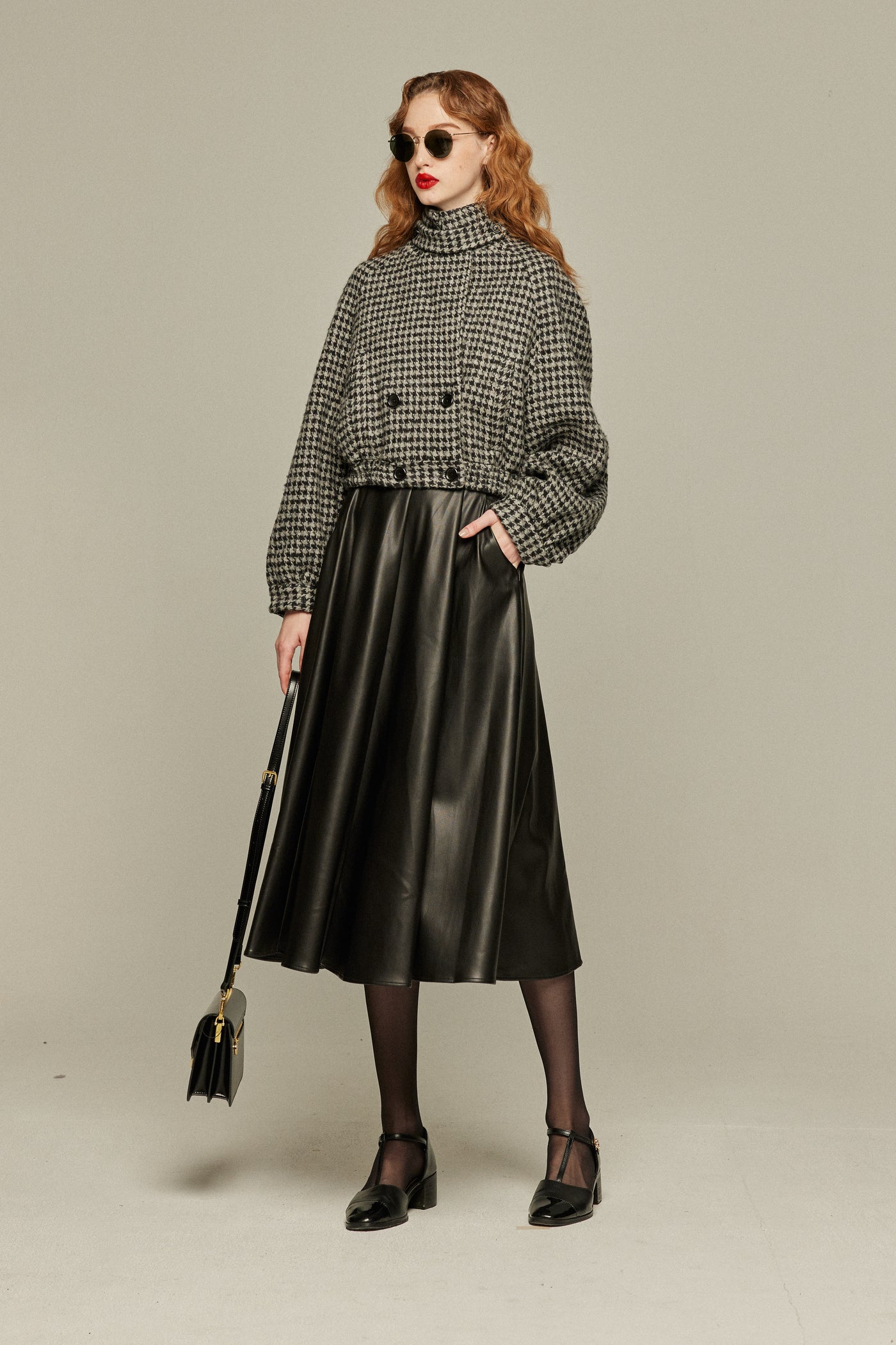 《チケットはすべて完売》2wayダブルブレストデザインジャケット-Black