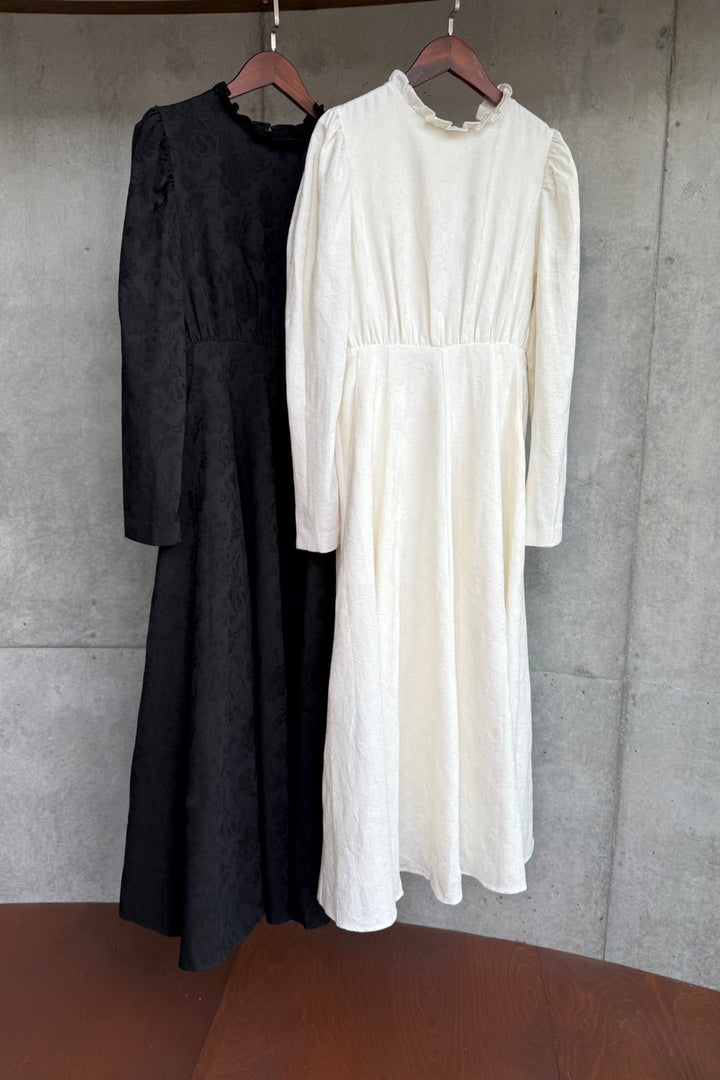 《もしタイムマシンがあったなら》レッグオブマトンスリーブワンピース-Black