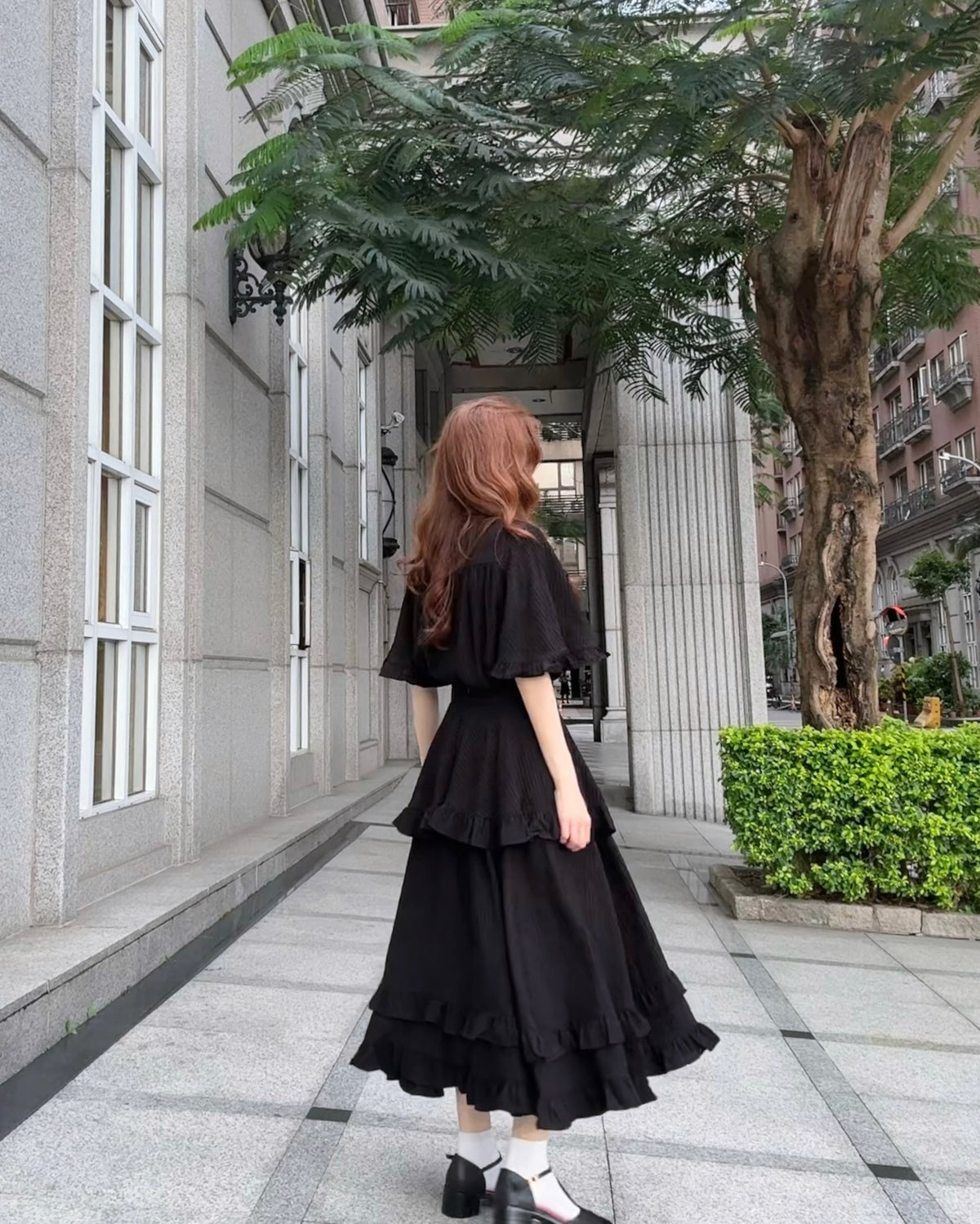 《Chant the Moon Spell》Layered Frill Skirt-Black 着用例 159cm
      トップスS、ボトムスS着用