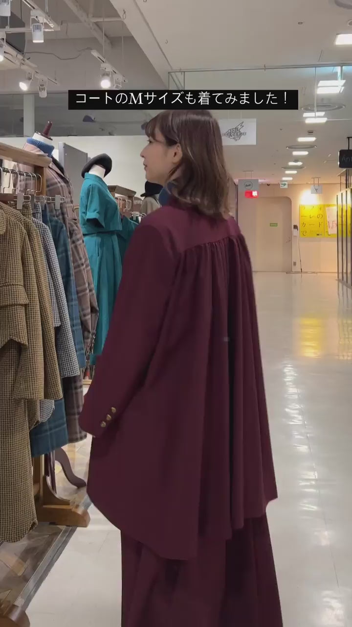 《Toy Train》Double-breasted A-line jacket