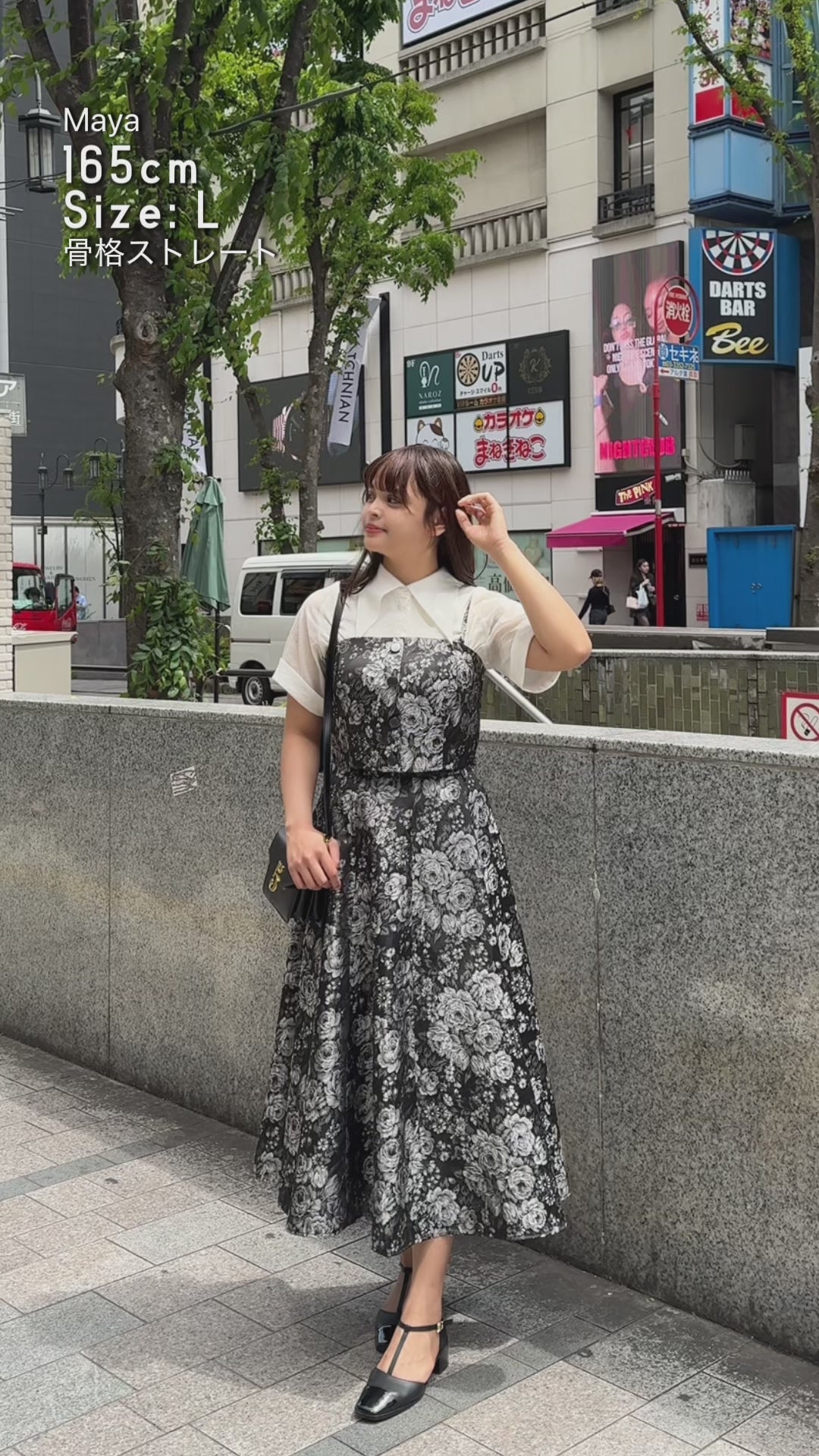 《数日分にしては荷物が多すぎる》シノワズリハイウエストスカート-Black