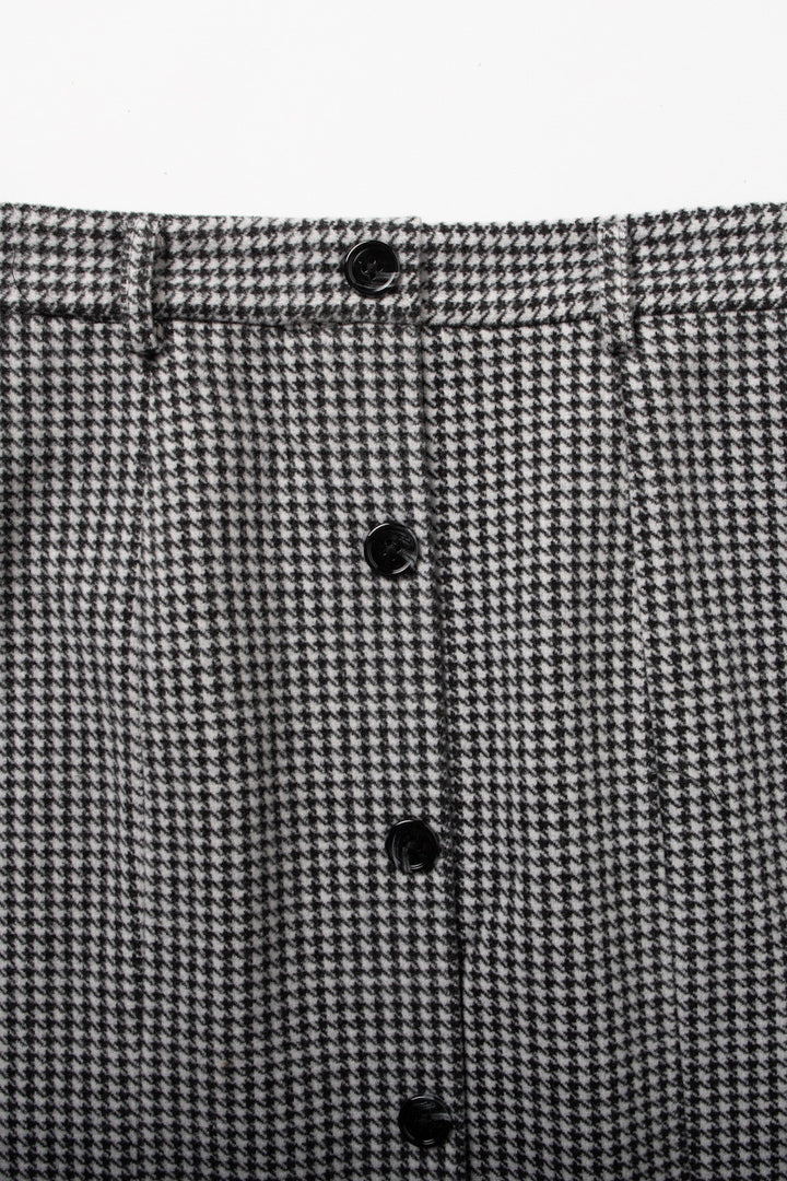 [Pinch your cheeks] High waist scallop design skirt-Coffee