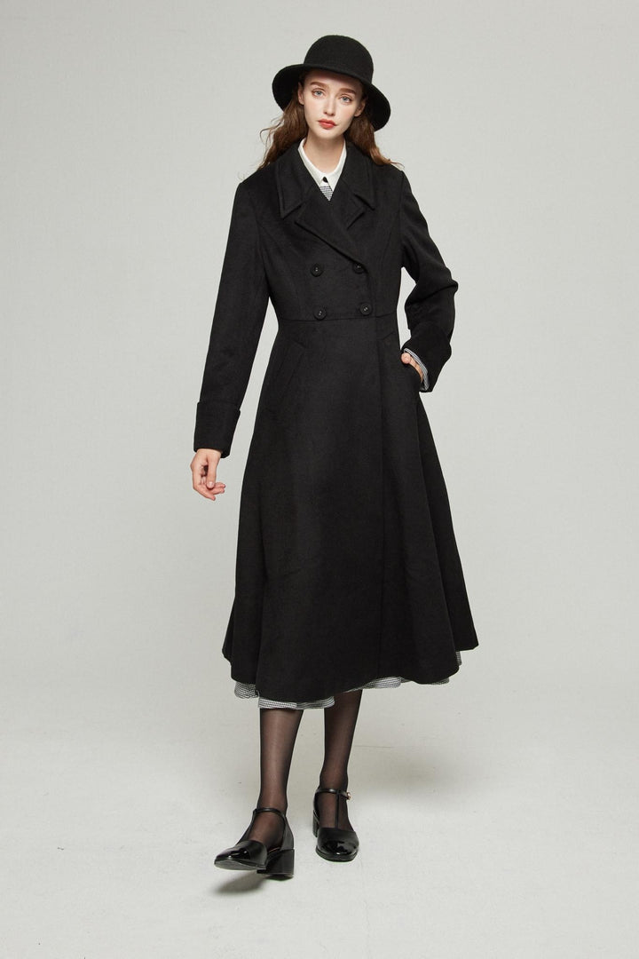 《つい一口食べちゃいました》ハイウエストサーキュラースカート-Houndstooth check