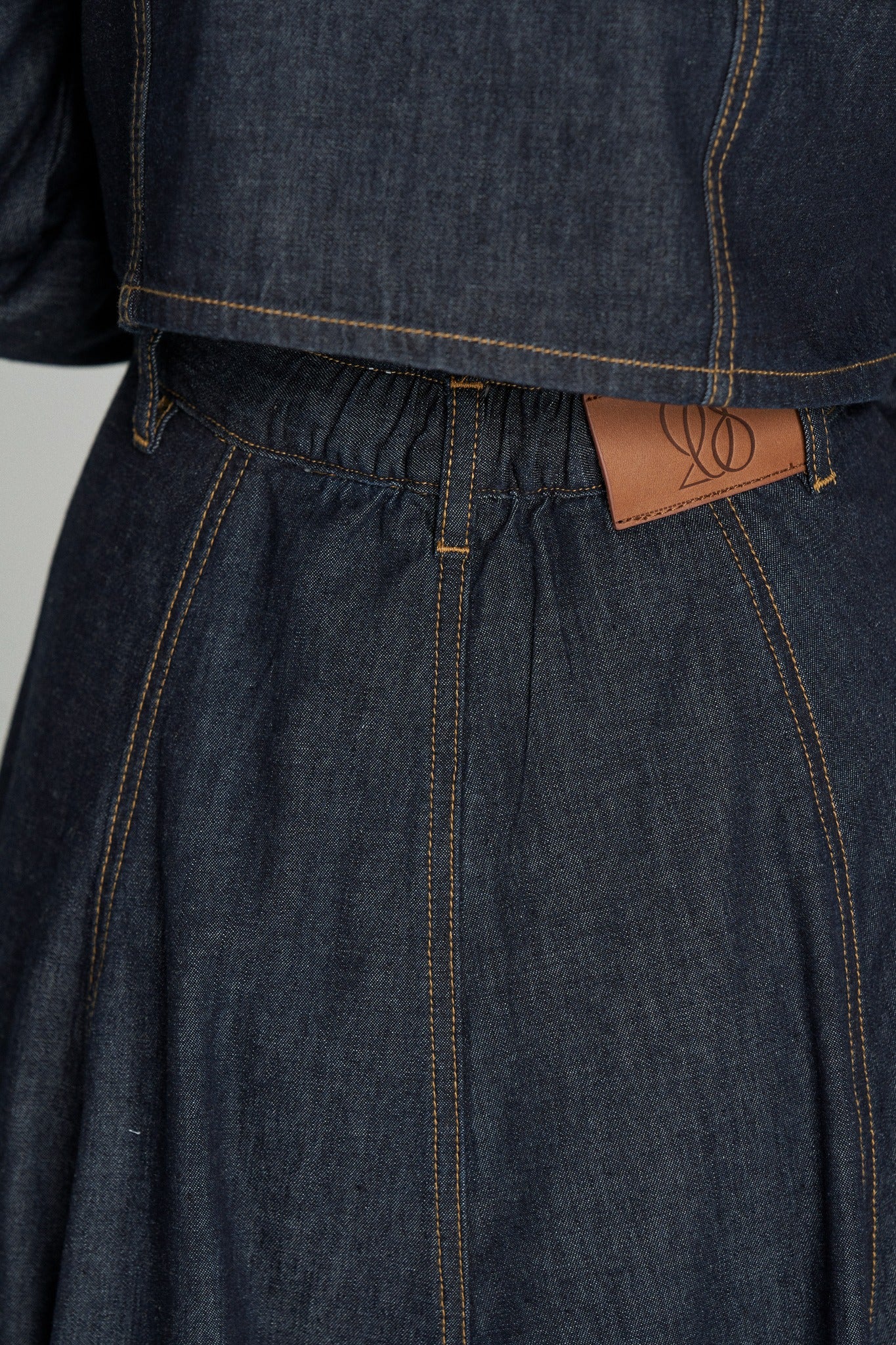 《もうひとつのダイアリー》クロップドデニムジャケット-Navy