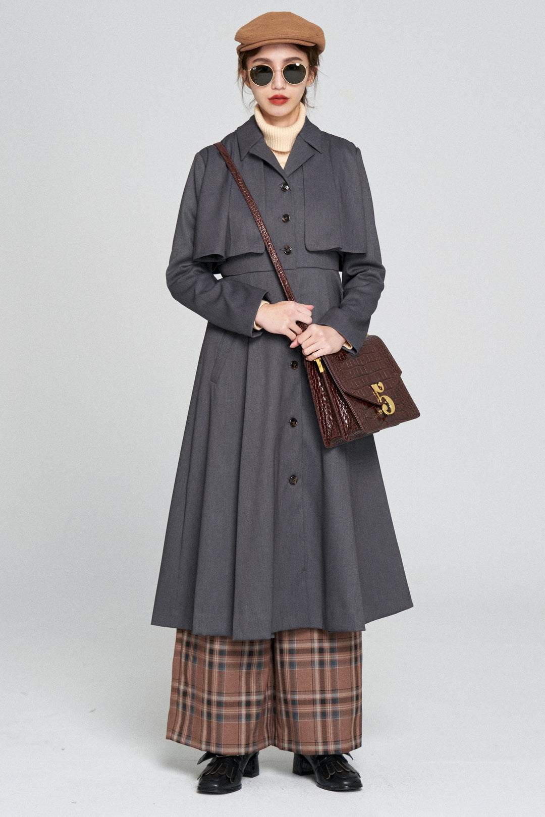 《賞金100万円》インバネスコートドレス-Gray