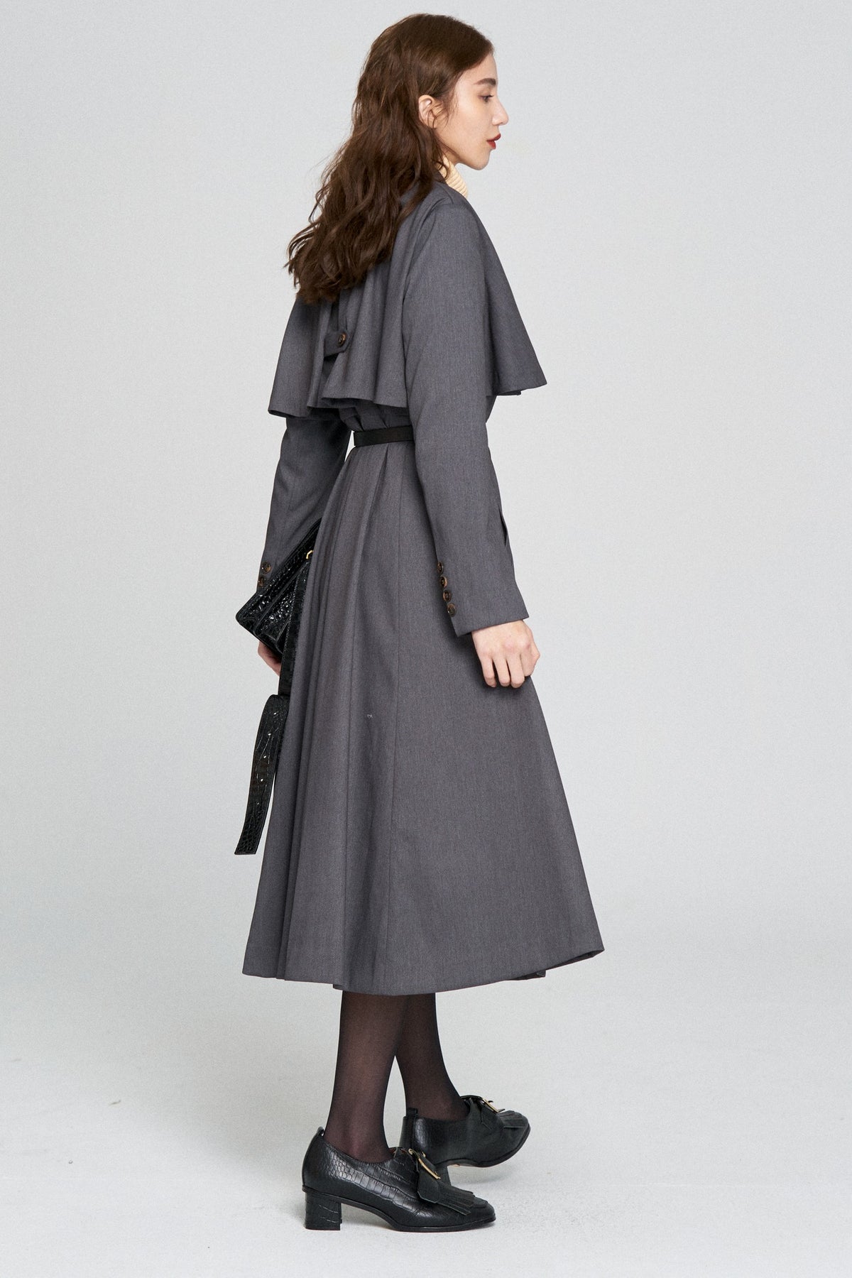 《賞金100万円》インバネスコートドレス-Gray
