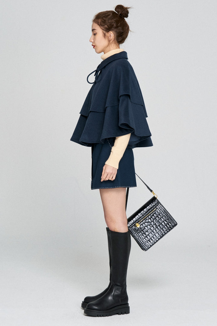 《ヘレンは甘い物を食べない》ハイウエストスカート-Navy