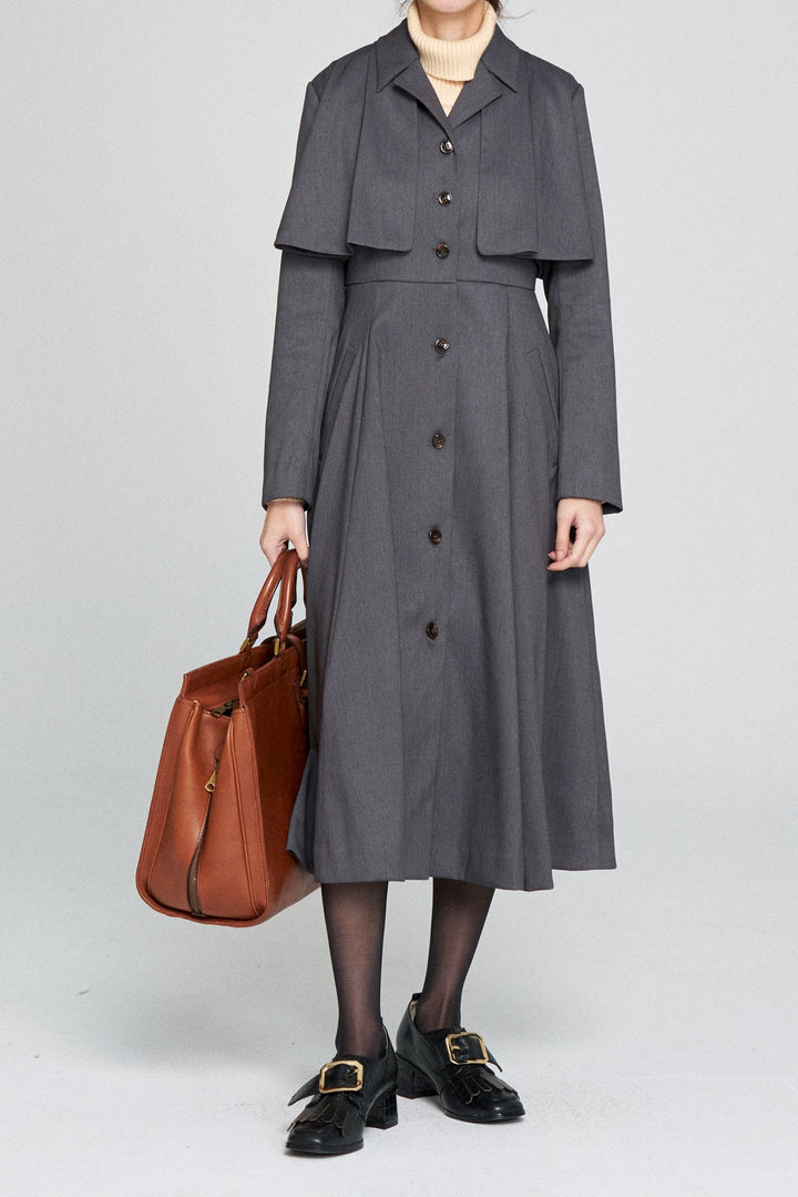 《賞金100万円》インバネスコートドレス-Gray