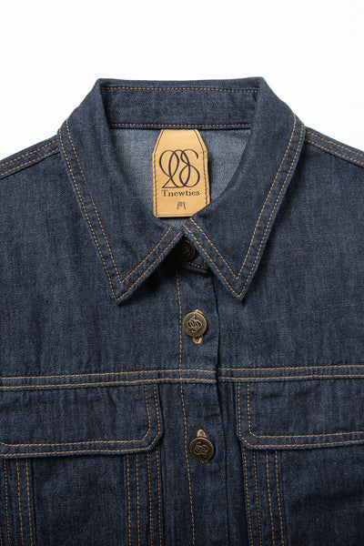 《もうひとつのダイアリー》クロップドデニムジャケット-Navy