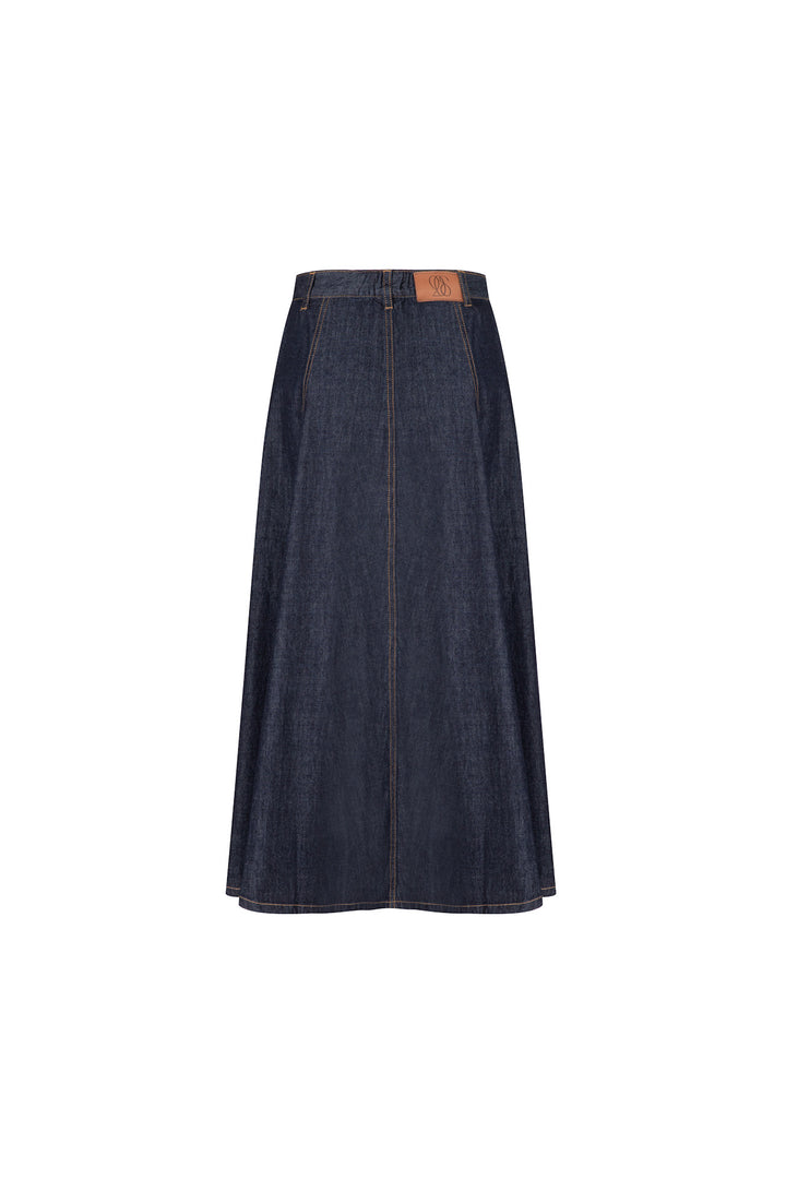 《もうひとつのダイアリー》デニムスカート-Navy