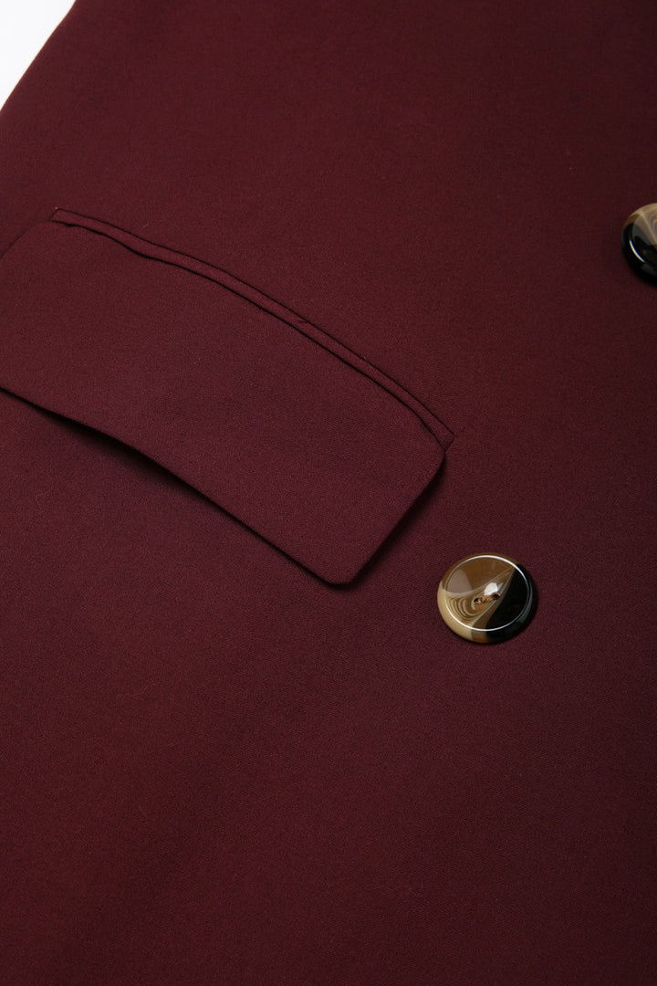 《Toy Train》Double-breasted A-line jacket