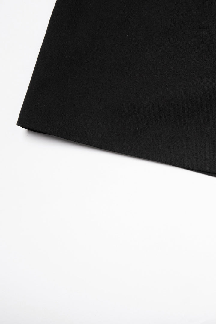 《羊皮紙に書いて》ハイウエストショートパンツ-Black