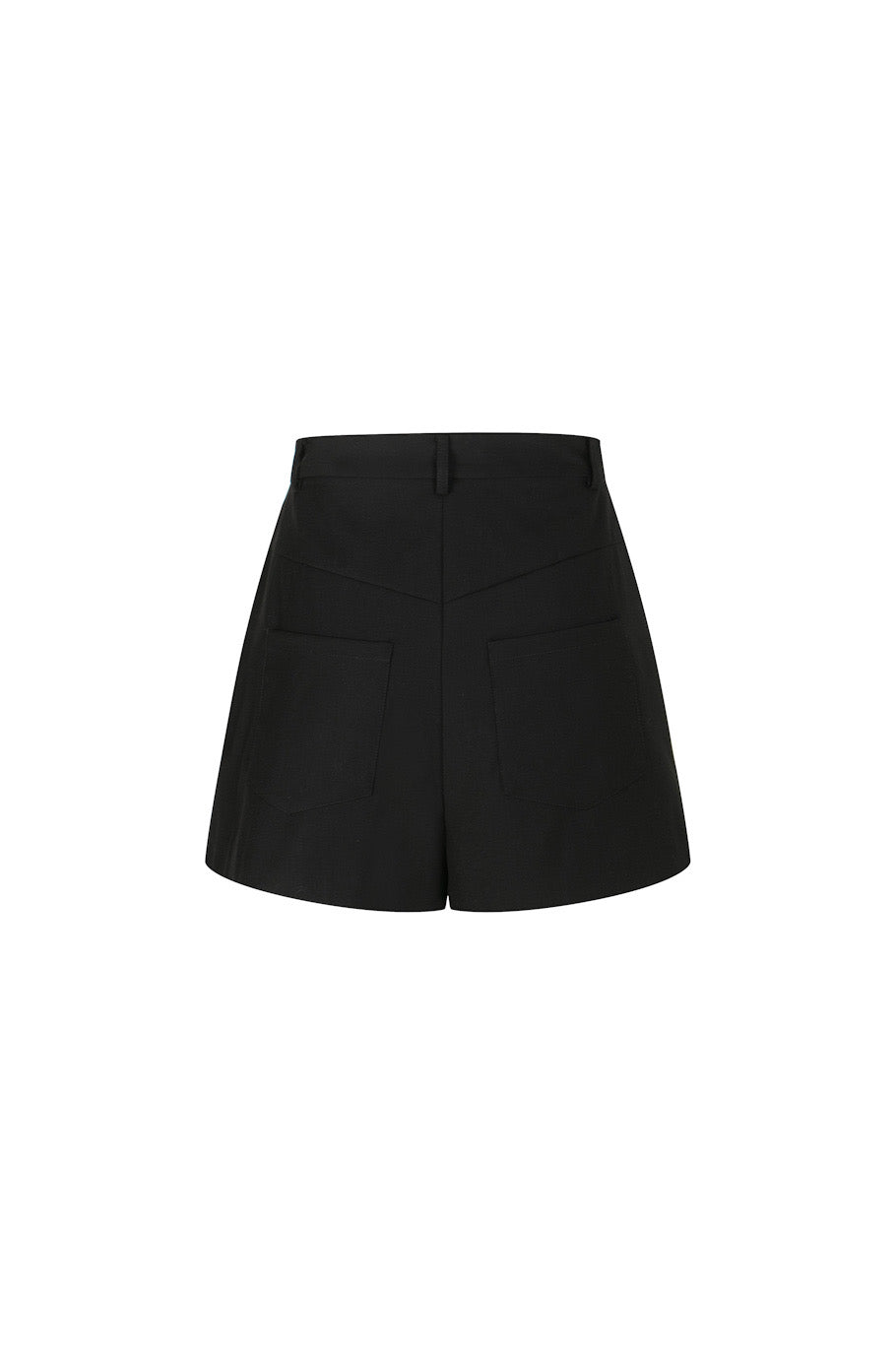 《羊皮紙に書いて》ハイウエストショートパンツ-Black