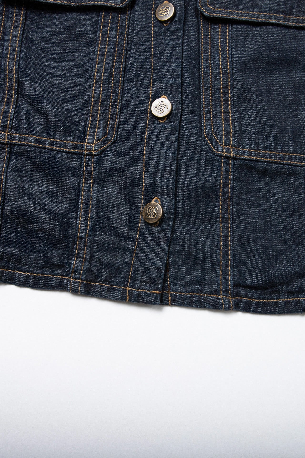 《もうひとつのダイアリー》クロップドデニムジャケット-Navy