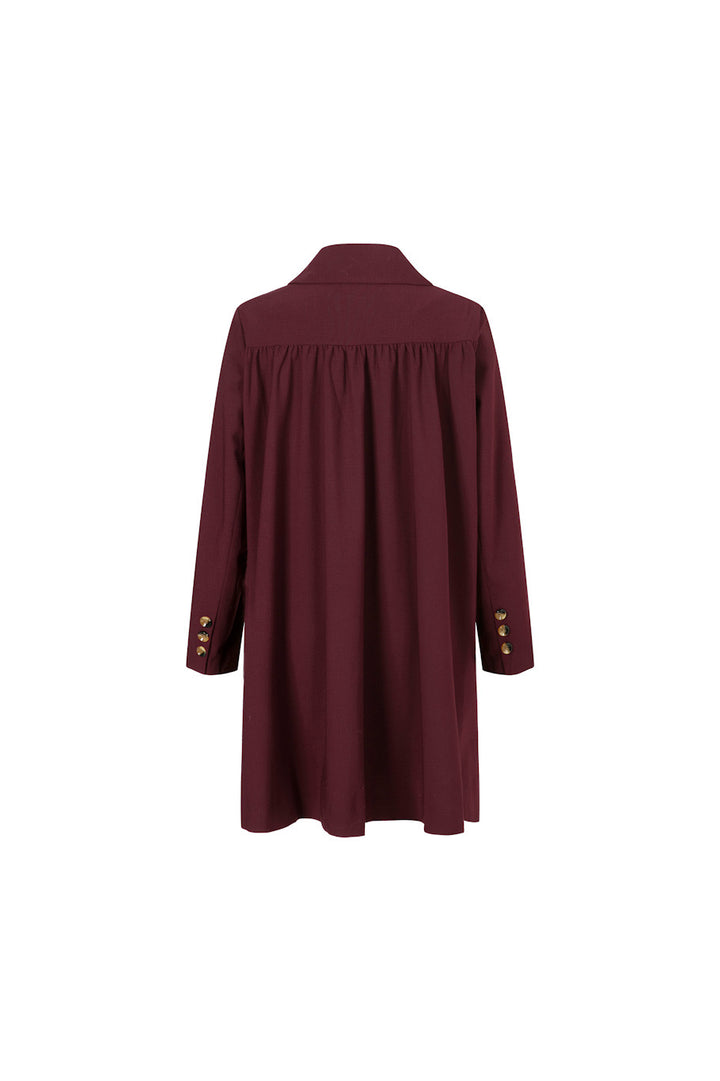 《Toy Train》Double-breasted A-line jacket