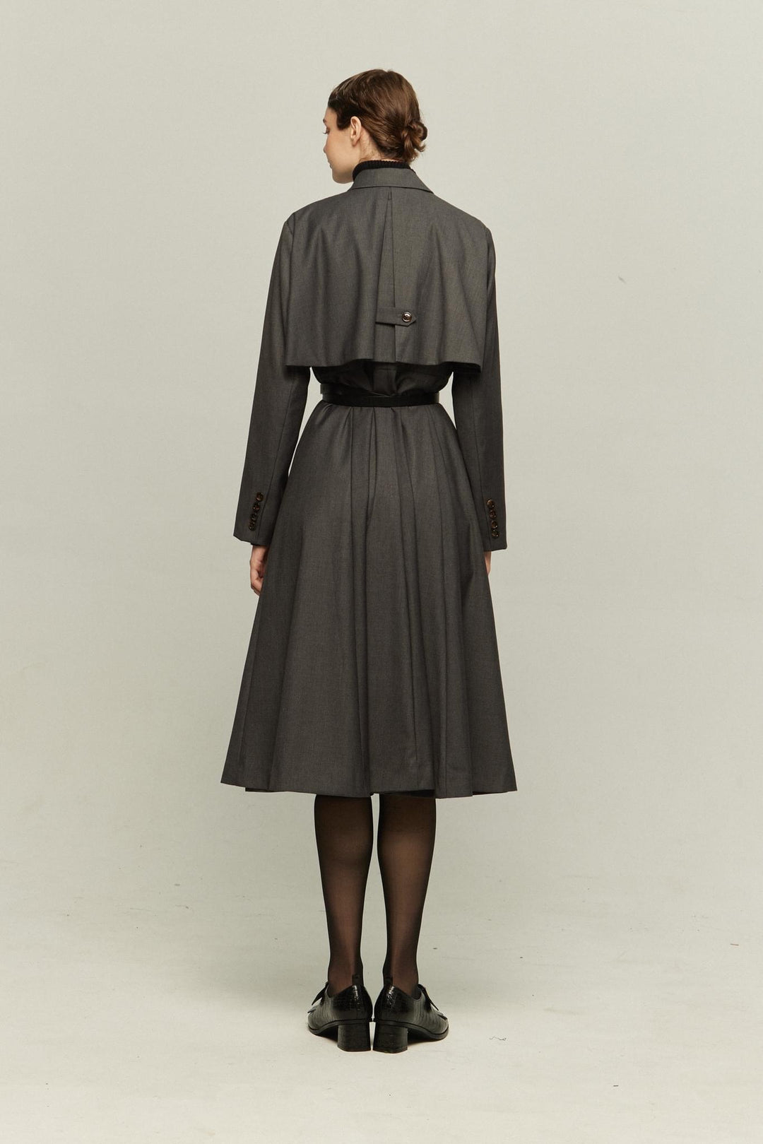 《賞金100万円》インバネスコートドレス-Gray