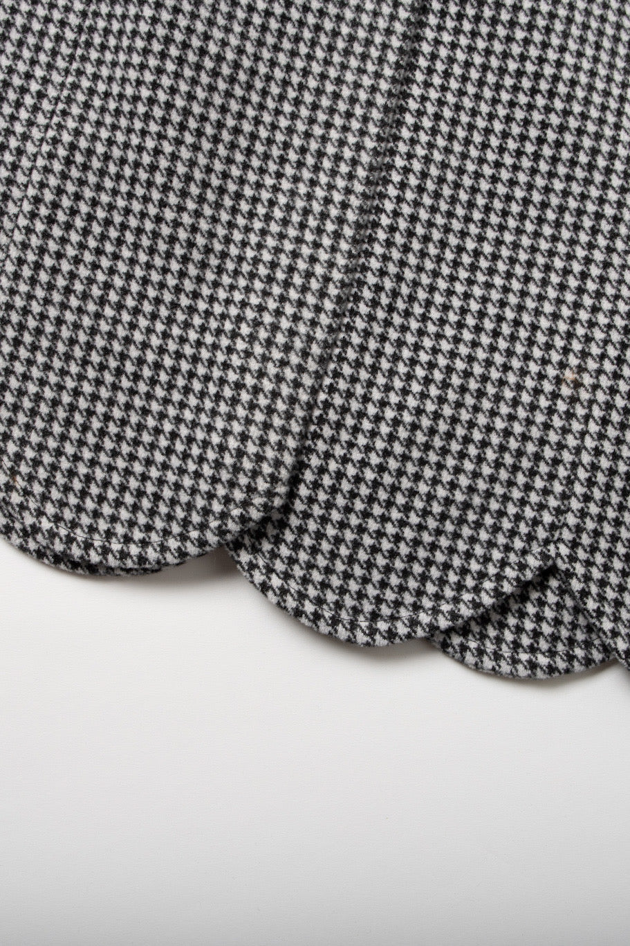 [Pinch your cheeks] High waist scallop design skirt-Coffee