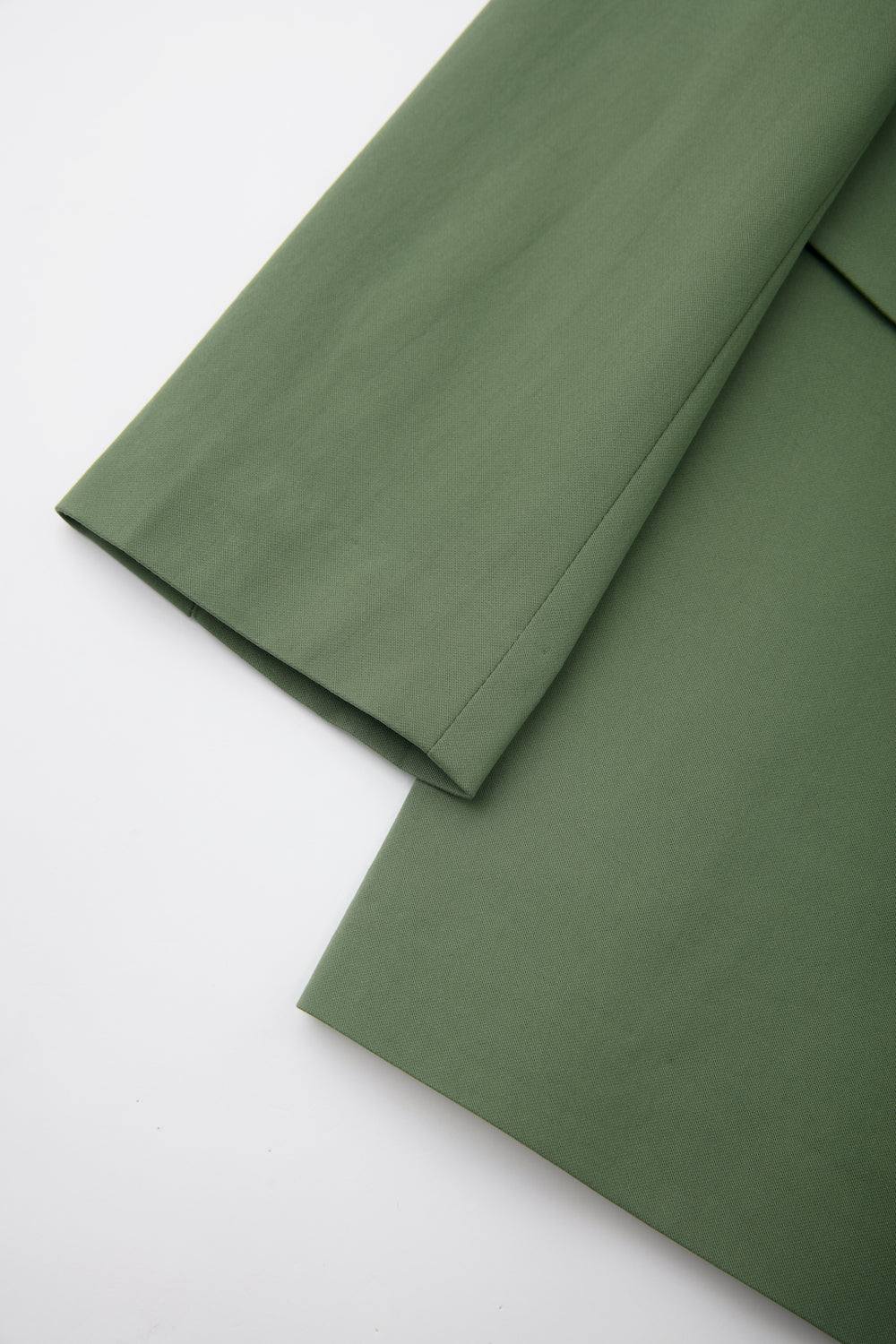 《木の枝で地図を描いて》ダブルボタンジャケット-Light green